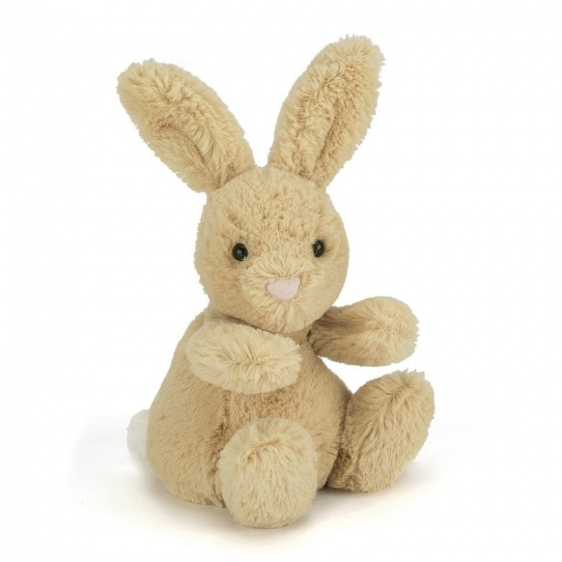 TINY Jellycat Poppet Honey Bunny 12 CM X 8 CM, Jellycat USA | IW5093241