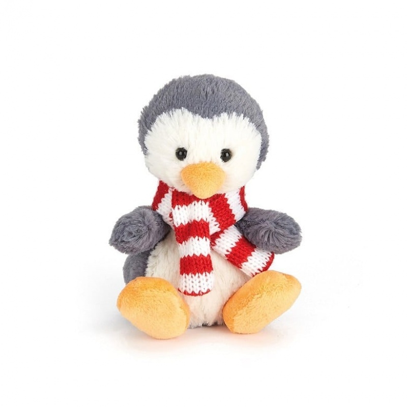 TINY Jellycat Poppet Penguin 10 CM X 6 CM, Jellycat USA | CX1438092