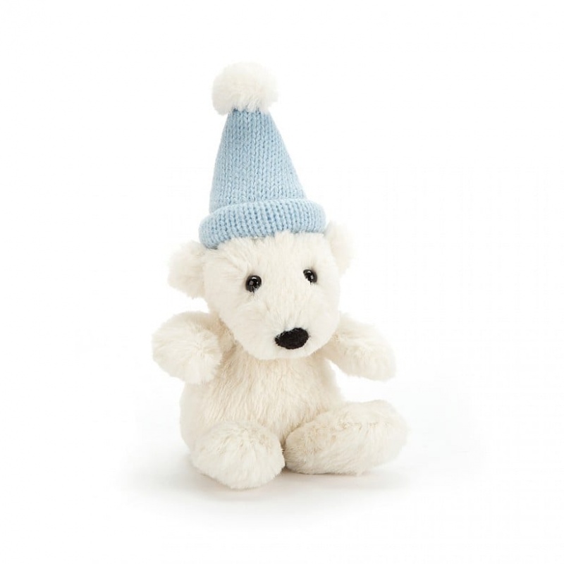 TINY Jellycat Poppet Polar Bear 10 CM X 6 CM, Jellycat USA | XO6457092