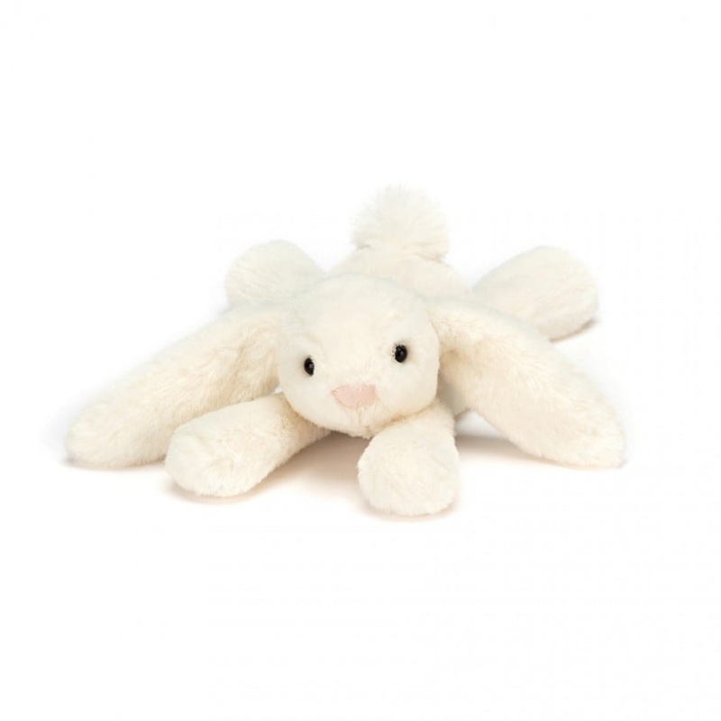 TINY Jellycat Smudge Bunny Cream 19 CM X 5 CM, Jellycat USA | ZU7924306